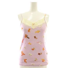フランシュリッペ franche lippee アニマルぬいぐるみプリント キャミソール レース M 紫 パープル /AT ■OSのサムネイル