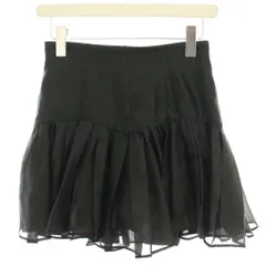 スナイデル SNIDEL 24AW オーガンフリルショーパン キュロット ギャザー 0 黒 ブラック SWFP244211 /HN ■JS