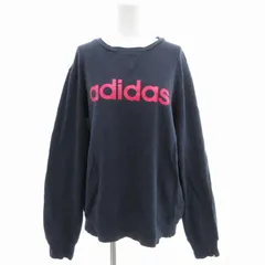 アディダス adidas トレーナー スウェット プルオーバー ロゴプリント 0 紺 ネイビー /GV