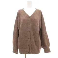 サマンサモスモス SM2 タグ付き ストレッチVカーディガン ニット 長袖 フリーサイズ モカカラー /UO