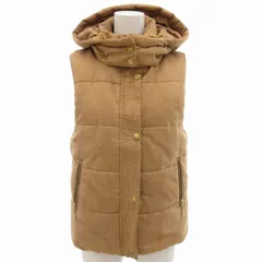 ザショップティーケー THE SHOP TK 中綿ベスト ジャケット フード スエード調 M ベージュ /TZ