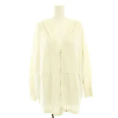 セオリーリュクス theory luxe 22SS オーパスフォンズ Opus Fons ジップアップパーカー 長袖 38 アイボリー /YTのサムネイル