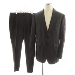 オリヒカ ORIHICA スーツ セットアップ テーラードジャケット シングル パンツ スラックス 98AB6 茶 ブラウン 14AA31R32 /AN56