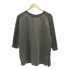 B&Y ユナイテッドアローズ BEAUTY&YOUTH ビューティー&ユース ポプリンコンビ ワイドフォルム クォータースリーブ Tシャツ カットソー 五分袖 半端袖 1217-299-1628 M グレー /VU□ 0428のサムネイル