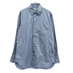 SCYE サイ Striped Cotton Poplin Big Shirt ストライプシャツ 1121-31070 ブルー 36のサムネイル