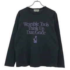 SASSAFRAS ササフラス ロングスリーププリントTシャツ  ブラック Mのサムネイル