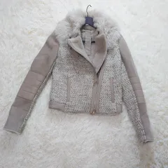 PATRIZIA PEPE   パトリツィアぺぺ     ムートン    ジャケット   シープレザー  サイズM   ベージュ