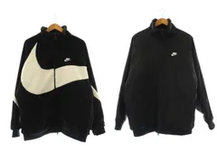 ナイキ NIKE SWSH FULL ZIP JKT ボアジャケット ブルゾン リバーシブル 3XL ブラック ホワイト /ES ■OS