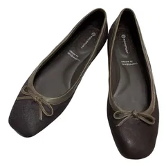 【極美品】ロックポート (22.5) バレエシューズ パンプス フラットシューズ 本革 レザー 希少デザイン