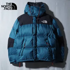 ノースフェイス THE NORTH FACE ダウンジャケット M 相当 表記 S ターコイズブルー×ブラック 700フィル サミットシリーズ SUMMIT SERIES PERTEX パーテックス  ロゴ刺繍 テック系 オーバーサイズ 古着 Y001