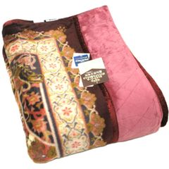 西川 カシミヤ 純毛エクセレントウール毛布 新毛 ダマスク柄 日本製