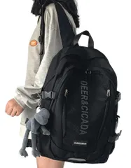【特価商品】軽量 可愛い 人気 タウンリュック 女子 バックパック アウトドア 高校生 スクール リュック リュック リュック 女性 大容量 シンプル 韓国 通勤 リュックサック 旅行 通学 防水 レディース おしゃれ [HeiDiga] 黑