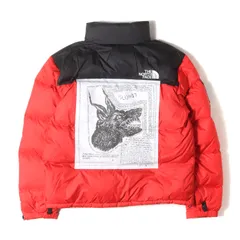 【美品】Supreme シュプリーム ジャケット レッド サイズ:M | 24AW THE NORTH FACE パッチ付き ヌプシ ダウンジャケット (Nuptse Jacket) | アウター ブルゾン 上着 | コラボ【メンズ】【中古】