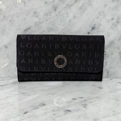 90s OLD COACH オールドコーチ 二つ折り財布 本革 レザー ブラック 黒