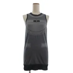 アディダス バイ ステラマッカートニー adidas by Stella McCartney タンクトップ 切替 メッシュ CX2280 グレー 2XOT