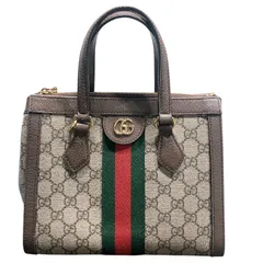 グッチ GUCCI オフィディアスモールトートバッグ 547551 ブラウン　ゴールド金具 GGスプリーム レディース ショルダーバッグ