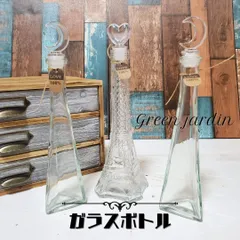 ガラスボトル 3瓶セット 花瓶 ルームフレグランス リードディフューザー用 インテリア 韓国雑貨 おしゃれ 透明瓶 クリアボトル レトロ アンティーク風 おしゃれな瓶 クリスマス飾り プレゼント ハーバリウム瓶