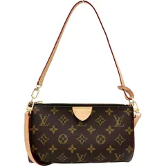 【LOUIS VUITTON/ルイ・ヴィトン】モノグラム M47123 モノグラム ポシェット ティレット ハンドバッグ PVC ブラウン/ゴールド金具 レディース 【中古】【真子質店】【BL】
