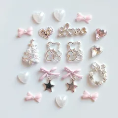 クリスマス限定①　量産型　ピンク　白　リボン　まとめ売り