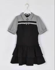 エブリン evelyn 地雷系 量産型 ガーリー ドッキング ティアード ワンピース 出品