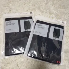 UNIQLO ボディシェイパーノンラインショーツ XS サポート 四分丈 ユニクロ サポートインナー 補正 ブラック