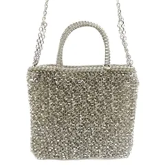 アンテプリマ ANTEPRIMA スタンダード ミニアトゥーラ ワイヤー トートバッグ ショルダーバッグ ハンドバッグ カーキシルバー 美品