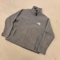 ザノースフェイス グレー タートルネック フリース ジップアップ