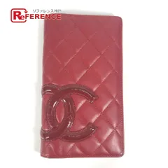 CHANEL シャネル 長財布 CC ココマーク A26717 レザー レッド