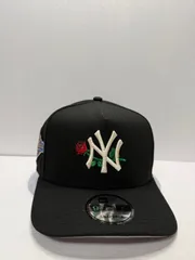 Newera ニューヨークヤンキース ワールドシリーズ1996 ローズ刺繍 9fifty A-FRAME スナップバックキャップ ブラックカラー
