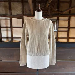 GALERIE VIE ギャルリーヴィー TOMORROWLAND トゥモローランド バルキー コットン クルーネック プルオーバー ニット サイズ S 704