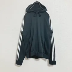 【人気】00s adidas アディダス　プルオーバーパーカー　黒　レディースM