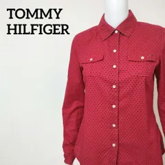 トミーヒルフィガー TOMMY HILFIGER ドット柄シャツブラウス きれいめカジュアル