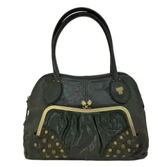 アナスイ ANNA SUI スタッズ レザー がま口 トートバッグ  レディース 表記無 