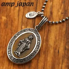 【新品】amp japan アンプジャパン スモールマリア ネックレス 聖母マリア像 タイガーアイ シルバー925 チェーン付き 日本製 14AH-102【正規品】