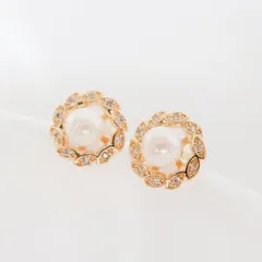 【金属アレルギー対応】 パールピアス ジルコニア 真珠