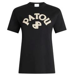 PATOU 半袖 ニット M BLACK - メルカリ