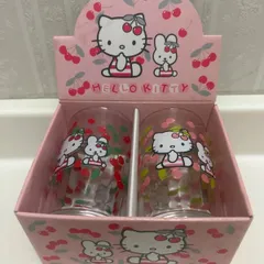 Hello  Ｋitty  グラスセット　2 0 0 1   チェりー🍒 2柄　　　ヴィンテージ品
