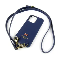 サマンサタバサ プチチョイス パピー iphoneケース ショルダーストラップ ブランド レディース ネイビー Samantha Thavasa 【中古】