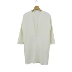 ミラオーウェン ワンピース 7分袖 ストレッチ ブランド トップス 白 レディース 1サイズ ホワイト Mila Owen 【中古】