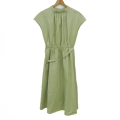 ユナイテッドアローズ ワンピース半袖 未使用 グリーンレーベルリラクシング トップス レディース Fサイズ ライム UNITED ARROWS