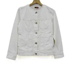 エヴェックス バイ クリツィア ブルゾン ジャケット ストレッチ アウター 白 レディース 40サイズ ホワイト EVEX by KRIZIA 【中古】