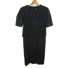 ソシアル ワンピース 半袖 フォーマル トップス レディース 9サイズ ブラック SOCIAL 【中古】