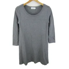 ボンメルスリー ワンピース 半袖 クルーネック トップス レディース 38サイズ グレー Bon mercerie 【中古】のサムネイル