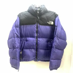 【中古】THE NORTH FACE ヌプシ ダウンジャケット 青×黒 S NF003AS ザノースフェイス[92]