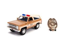 [중고][아주 좋아]Jada Toys METALS DIE CAST STRANGER THINGS HOPPERS CHEVY BLAZER with POLICE BADGE 메탈즈 다이캐스