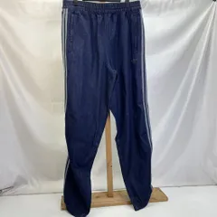 01w-5304 アディダスオリジナルス  ADICOLOR LOOSE TRACKPANTS DENIM STONE アディカラー ルーズ トラック パンツ デニム ストーン  タグ付き  ブルー  サイズXL  コットン  JX6459  【中古品】