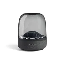 【中古】「非常に良い」Harman Kardon AURA STUDIO 3 Wireless Bluetoothスピーカー/LED ライティング/サブウファー内蔵/電源ケーブル駆動/3.5mmアナログ入