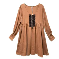 M【超美品 | sunao kuwahara / スナオ・クワハラ 】 sunao kuwahara フリル ギャザー ワンピース 春秋 T634_2212E1648