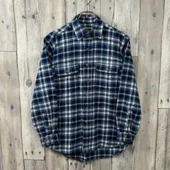 FIELD&STREAM フィールドアンドストリーム 長袖 肉厚 厚地 ヘビーウェイト ヘビネル チェック ネルシャツ メンズ S サイズ