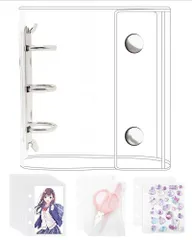 GOKEI シール帳 プラバン 透明 A8 ミニ バインダー 【リフィル*20枚